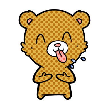 ayı çizgi film chraracter vektör çizim