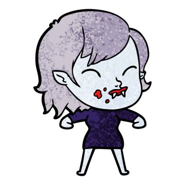 çizgi film vampir kız kanlı yanak