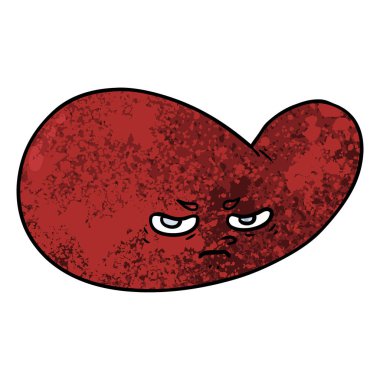 vektör çizim karikatür mesane