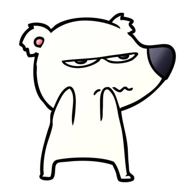 Kutup Ayısı Çizgi Filminin Vektör İllüstrasyonu