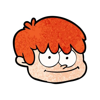 vektör çizim karikatür erkek yüz