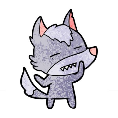 Kurt gösteren diş çizgi film