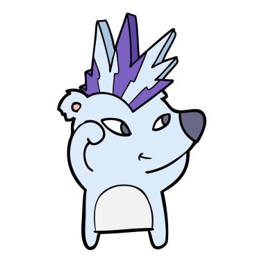 Çizgi film ayısının vektör çizimi