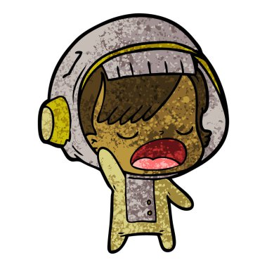 çizgi film astronot kadın açıklayan