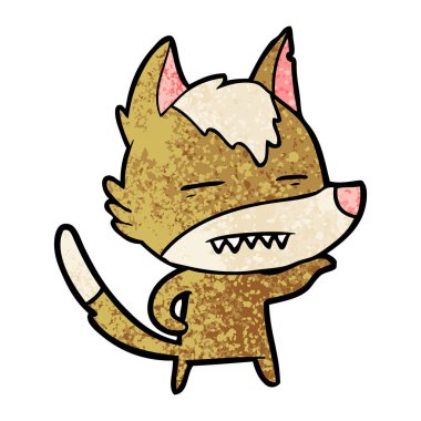 Kurt gösteren diş çizgi film