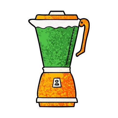 vektör çizim karikatür mutfak robotu