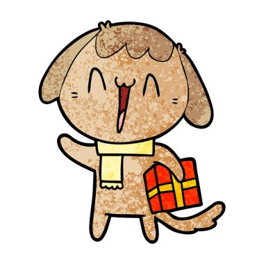 Çizgi film köpeğinin vektör çizimi