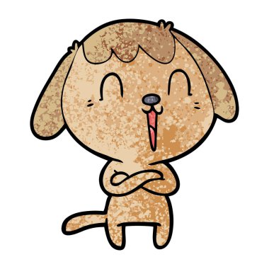 Çizgi film köpeğinin vektör çizimi