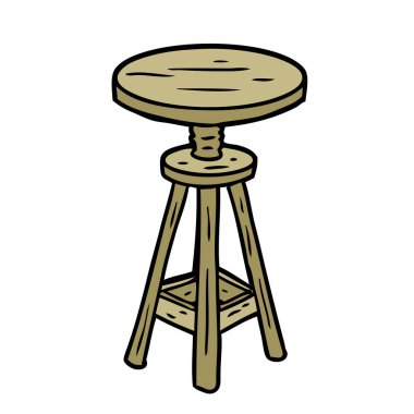 çizgi film ayarlanabilir sanatçı dışkı