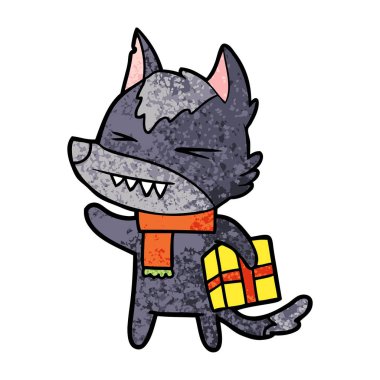 kızgın Noel kurt çizgi film