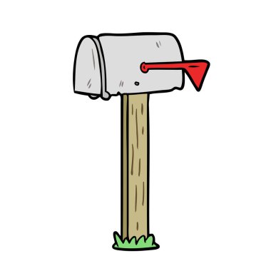 vektör çizim karikatür posta kutusu