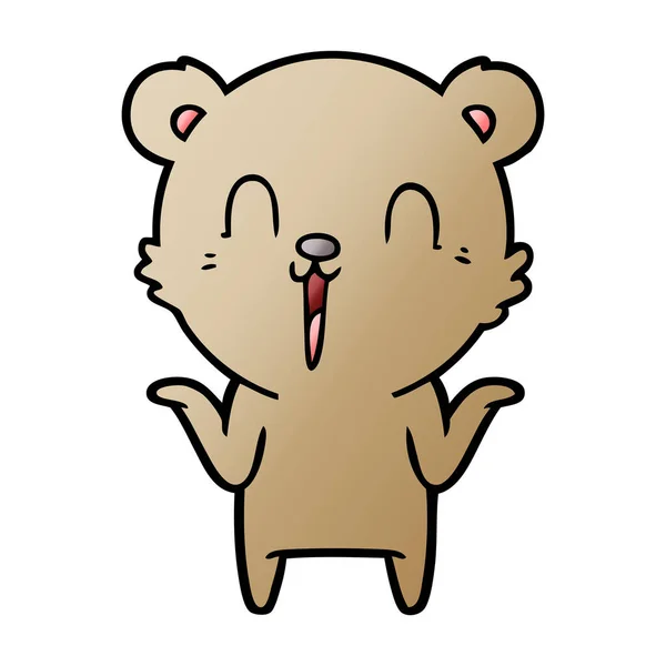 Vector Ilustración Oso Dibujos Animados Chraracter — Archivo Imágenes Vectoriales