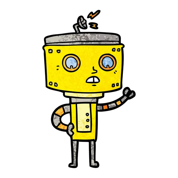 Ilustración Vectorial Del Robot Dibujos Animados — Archivo Imágenes Vectoriales