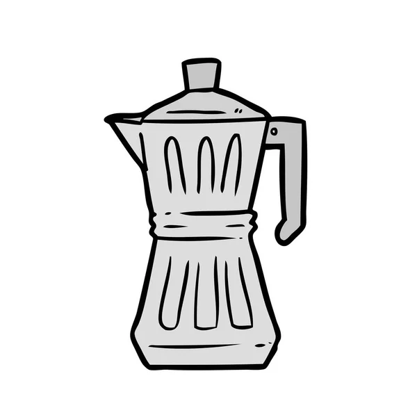 Ilustração Vetorial Máquina Café Expresso Dos Desenhos Animados — Vetor de Stock