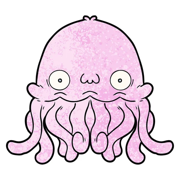 Vectorillustratie Voor Cartoon Squid — Stockvector