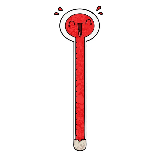 Vektör Çizim Karikatür Termometre — Stok Vektör