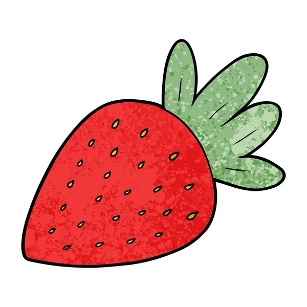 动画片草莓的矢量图解 — 图库矢量图片