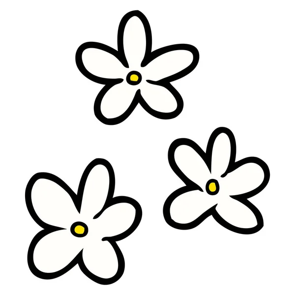 Векторна Ілюстрація Мультиплікаційних Квітів — стоковий вектор