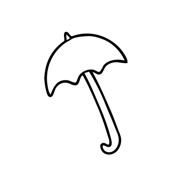Illustration Vectorielle Parapluie Dessin Animé — Image vectorielle