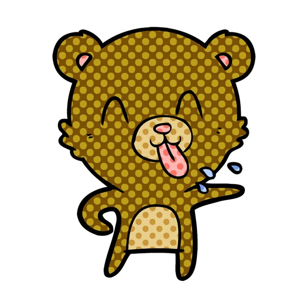 クマの漫画のキャラクターのベクトル イラスト — ストックベクタ