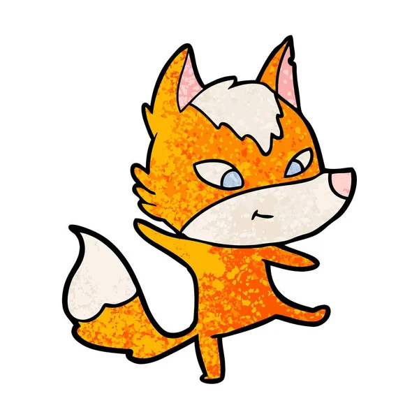 Vektor Illustration Der Fuchs Cartoon Figur — Stockvektor