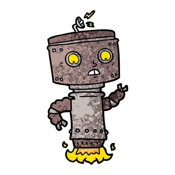 Vektorillustration Des Cartoon Roboters — Stockvektor