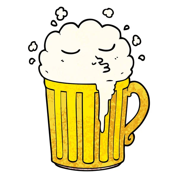 Caneca Desenho Animado Cerveja — Vetor de Stock