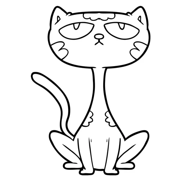Cartoon Cat Vector Illustration — Stok Vektör