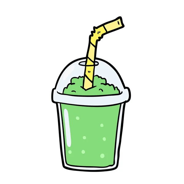 Ilustração Vetorial Smoothie Dos Desenhos Animados —  Vetores de Stock