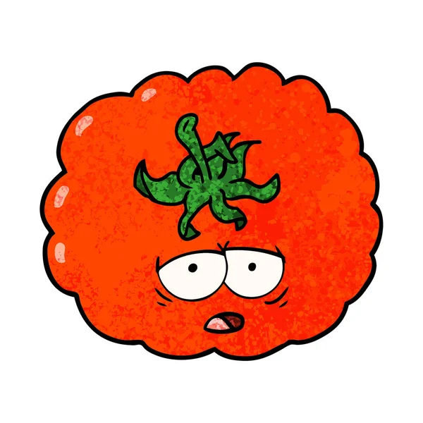 Vektorillustration Der Cartoon Tomate — Stockvektor