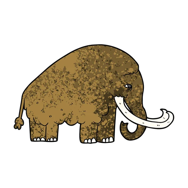 Illustration Vectorielle Mammouth Dessin Animé — Image vectorielle