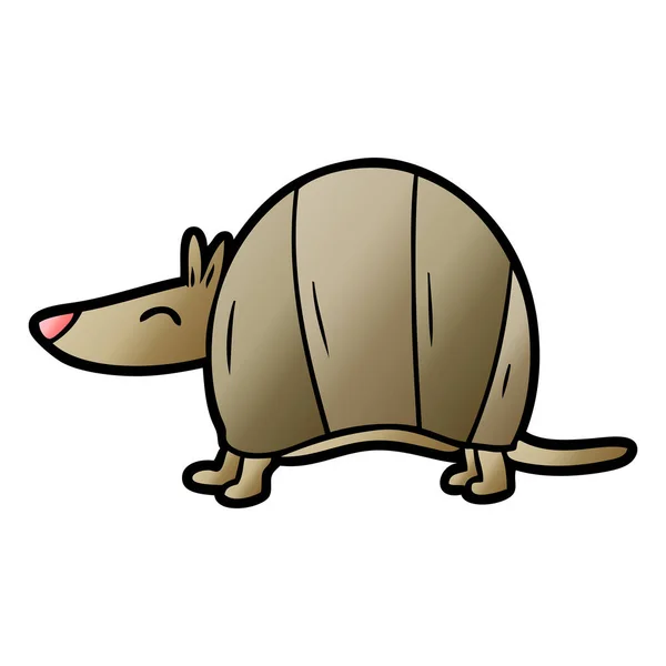 Illustrazione Vettoriale Del Cartone Animato Armadillo — Vettoriale Stock