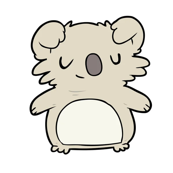 Illustration Vectorielle Koala Dessin Animé Mignon — Image vectorielle