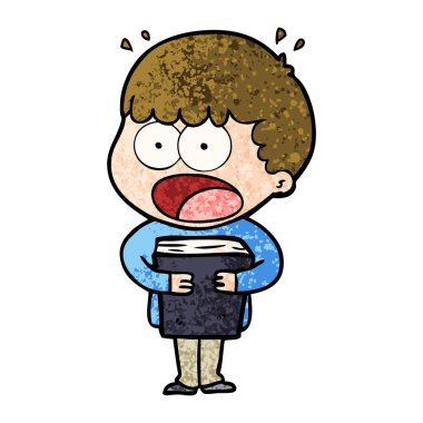 vektör çizim karikatür dostum şok