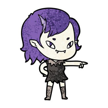 çizgi film dostu vampir kız