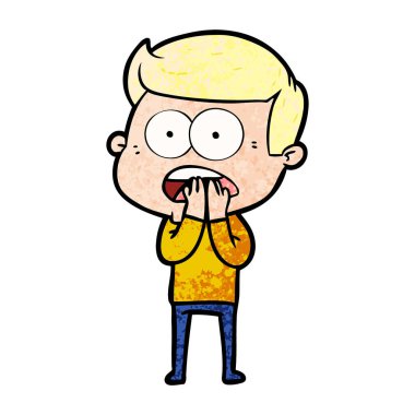 vektör çizim karikatür dostum şok