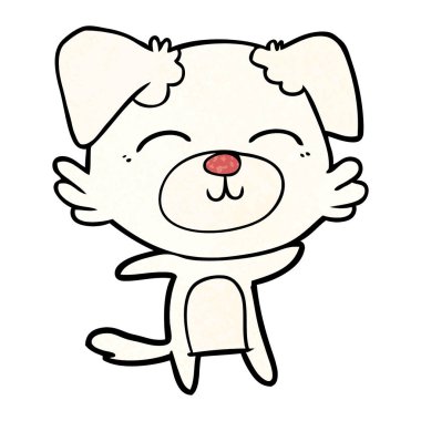 Çizgi film köpeğinin vektör çizimi