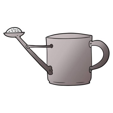 Çizgi film sulama kutusunun vektör illüstrasyonu