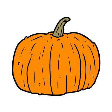 Cadılar Bayramı Balkabağı çizgi filminin vektör çizimi