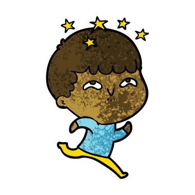 vektör çizim karikatür çocuk hayret