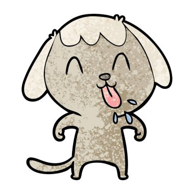 Çizgi film köpeğinin vektör çizimi