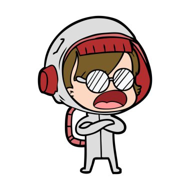 çizgi film astronot kadın açıklayan