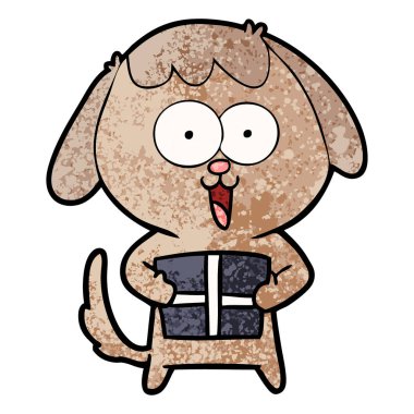 Çizgi film köpeğinin vektör çizimi