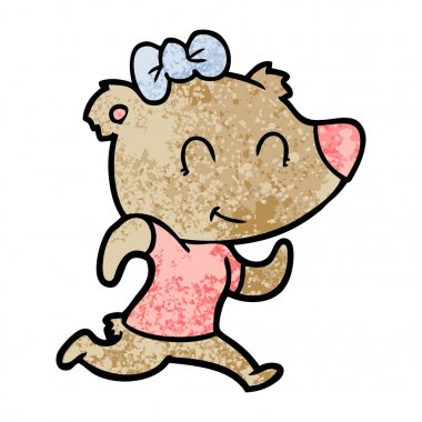 Çizgi film ayı vektör çizim 