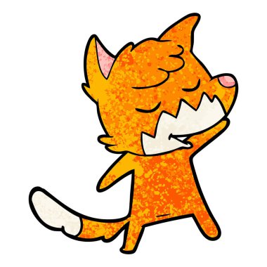 vektör çizim dostu karikatür Fox