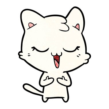 Çizgi film kedisinin vektör çizimi