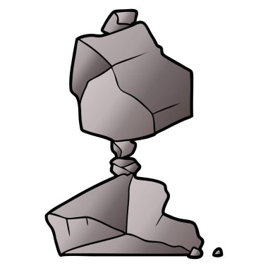 Çizgi film kayalarının vektör çizimi