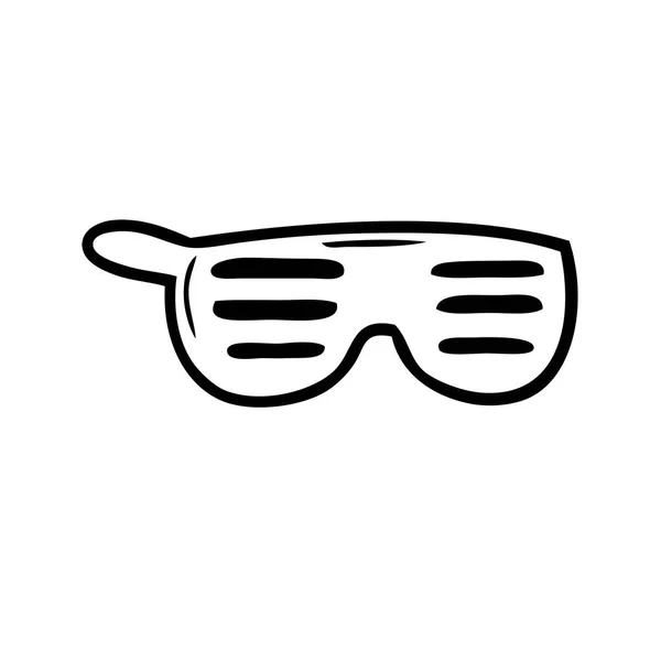 Illustrazione Vettoriale Degli Occhiali Sole Dei Cartoni Animati — Vettoriale Stock