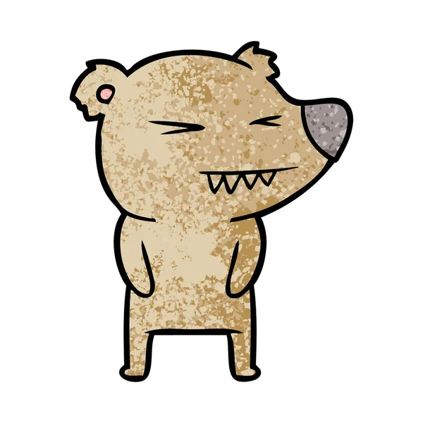 クマ漫画 Chraracter のベクトル イラスト — ストックベクタ