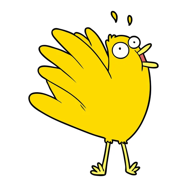 Vector Illustration Cartoon Bird — Stock Vector